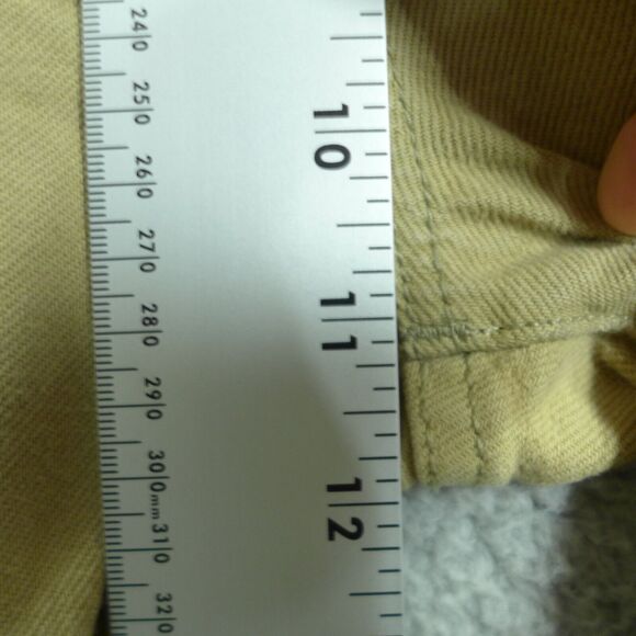 Levi's 501 Button Fly Beige Straight Leg Jeans Men's Size Tan Men's Size 34x30 - Picture 5 of 13